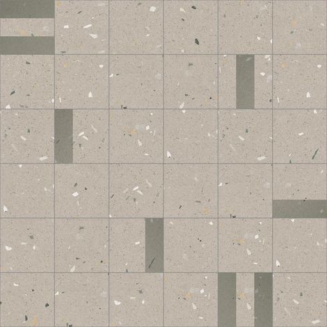 Carrelage sol / mur effet terrazzo 20x20 cm Croccante Eclair Sesamo - Patchwork (vendu par boite de 1m2) (1/3)