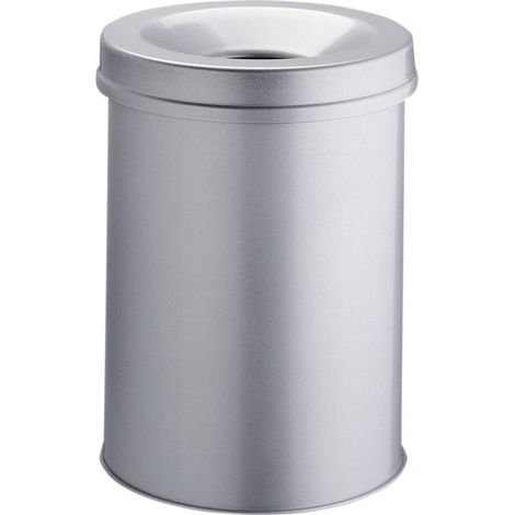 Durable Safe 330610 Cestino per la carta 30 l (Ø x A) 31.5 cm x 49.2 cm Metallo Grigio 1 pz.