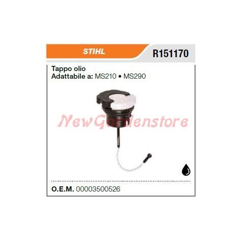 Tappo olio STIHL motosega MS210 290 R151170