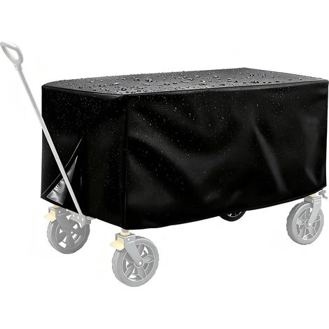 Housse de Chariot à Main Pliable en Tissu Oxford 210D, Housse pour Chariot De Jardin, Imperméable Anti UV Anti Poussière, pour Chariot de Jardin et Chariot Extérieur, 97 X 56 X 51 cm (1/5)