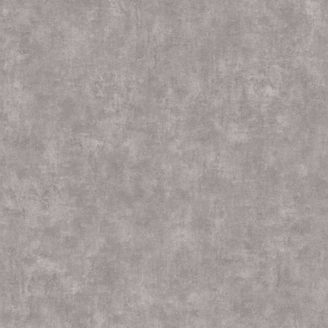 Papier peint monochrome marron Tapisserie unie aspect mur en béton Papier peint plâtre effet métallique idéal pour cuisine (1/4)