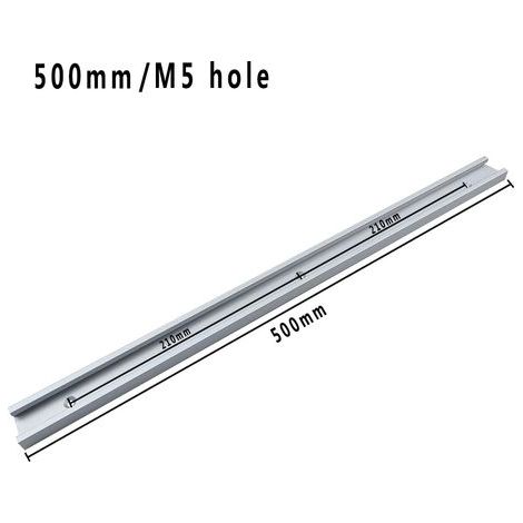 Alliage d'aluminium argenté 50 mm Modification à faire soi-même d'un rail de guidage pour scie circulaire électrique à table inversée, avec poignée de poussée et rail de guidage de type 30 (1/5)