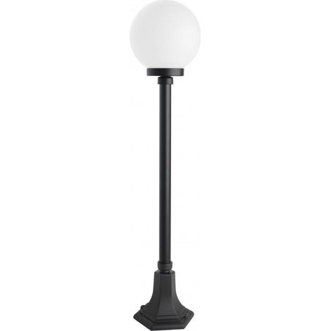 Lampione giardino 98 cm sfera 20 cm E27 nero IP43 SU-MA (1/4)