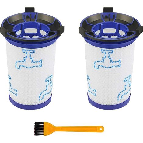 Filtres de rechange pour Rowenta Air Force 360 RH9037 RH9038 RH9039 RH9051WO RH9057WO RH9086WO Aspirateur (en Alternative à ZR009001) (2 x filtres + 1x brosse pour le nettoyage gratuit) (1/4)