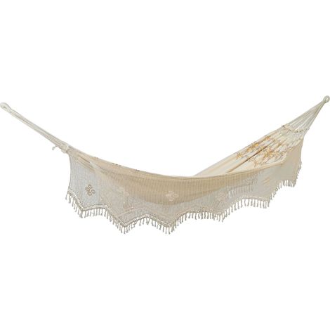 AMAZONAS XXL Makramee Hängematte Rio Boho Scandi Edition Liegefläche ca. 250 x 160 cm