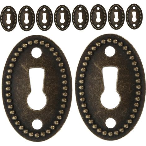 Homoyoyo Lot de 10 plaques ovales décoratives pour serrures (1/5)