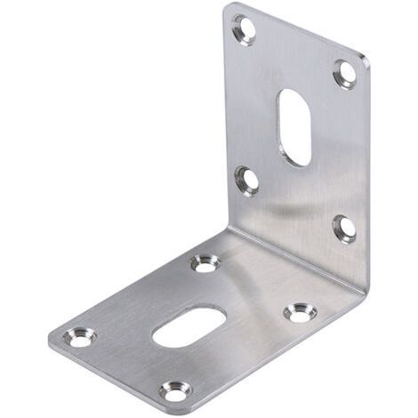 Jeu de 4 cornières en acier inoxydable 304 70 x 70 x 50 mm Cornières robustes Cornières en bois pour abris de jardin, plates bandes surélevées, établis et autres (1/4)