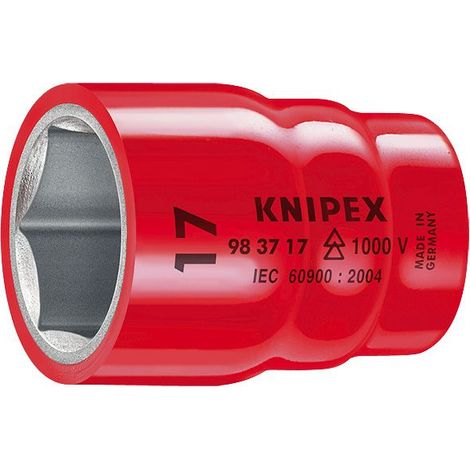 KNIPEX 98 37 13 Chiave a bussola per viti esagonali con attacco quadro interno 3/8" 45 mm