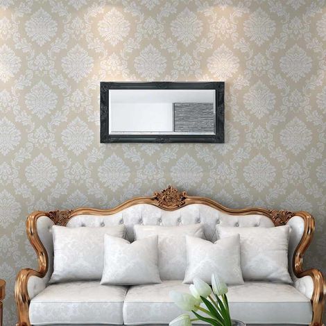 Maison Exclusive - Specchio da Parete Stile Barocco 100x50 cm Nero (1/5)
