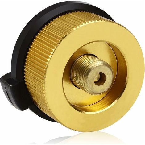 DEESSE SHOP - Réchaud de camping connecteur de bouteille de gaz adaptateur de transfert buses de gaz adaptateur de bouteille de gaz pour brûleur de camping (1/5)
