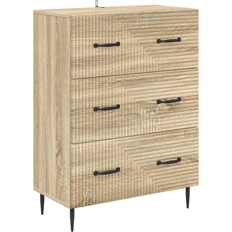 Mobile con Cassetti Rovere Sonoma 66 x 34,5 x 89,5 cm vidaXL