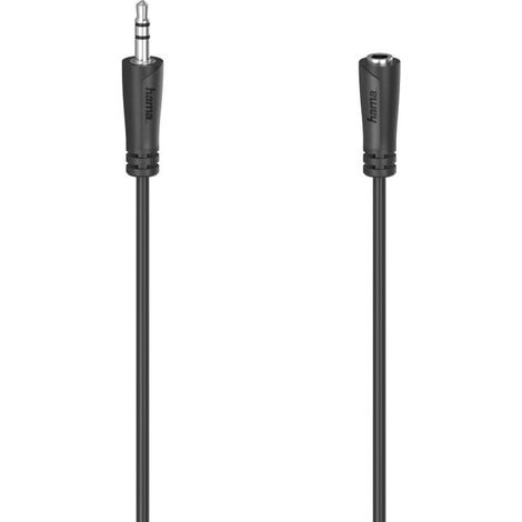 Hama Cavo prolunga Jack 3.5 mm M/Jack 3.5 mm F, 3 metri, nero (1/5)