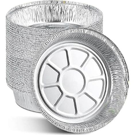 Feuilles de papier aluminium de 18 cm pour friteuse à air, antiadhésives, rondes et résistantes à l'huile, de qualité alimentaire, pour la cuisson. (1/5)