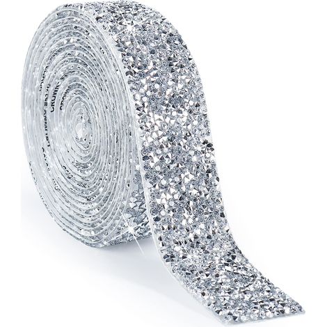 Strass Auto-Adhésives Ruban, 30 mm x 2.7 m Ruban Autocollant de Strass pour Miroir, Armoire, Décoration de Cuisine Et Salle de Bain (1/5)