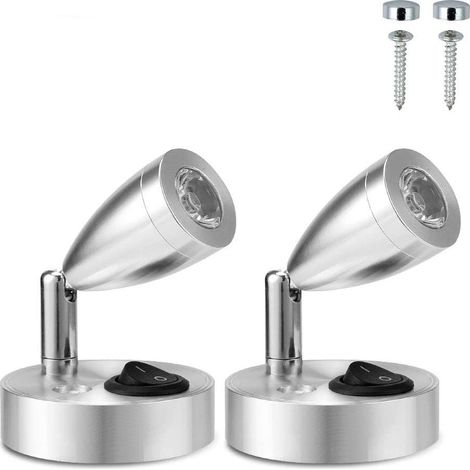 12V LED Spot Liseuse Interrupteur Réglable Lumière Chaude pour Camping-Car Caravane Bateau Intérieur Led Lumière (1/5)