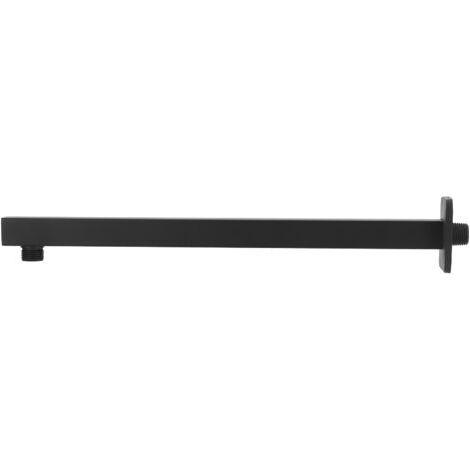 DEESSE SHOP-NPT1/2 41 cm bras de douche dissimulé mural pommeau de douche bras d'extension pour maison salle de bain noir (1/5)