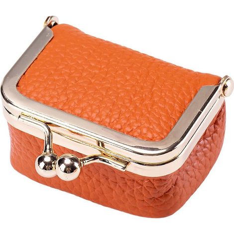 Boîte à bijoux compacte à plusieurs compartiments, petite pochette à bijoux, cadeau d'anniversaire pour maman, orange (1/5)