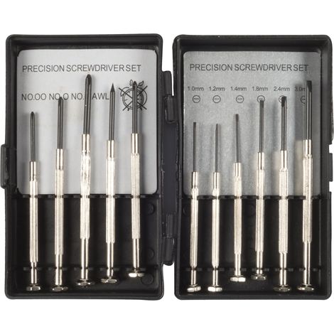 Jeu de tournevis de précision KINZO, 11 pièces (1/2)