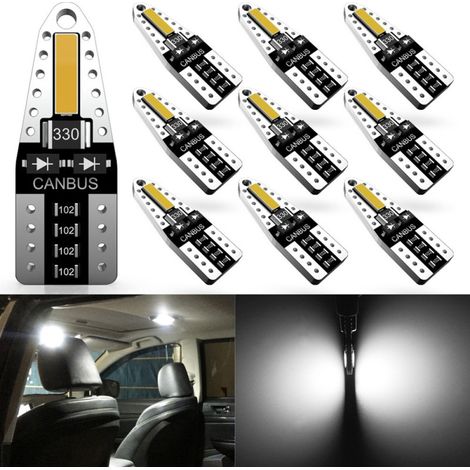 LED-Diodenlampen für Standlicht, T10 W5W, CANbus, 12V, weißes Licht