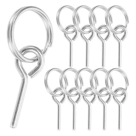 10 pezzi Anelli per pali della tenda Anelli per tenda di ricambio con perni Perno di collegamento della corda da campeggio Anello da campeggio per campeggio all'aperto Escursionismo 4x0,3 cm