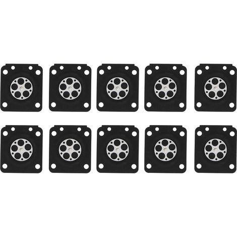 Set of 10 motorcycle carburetor pieces, set of carburetor diafragma sets suitable for ZAMA180 (1/4)