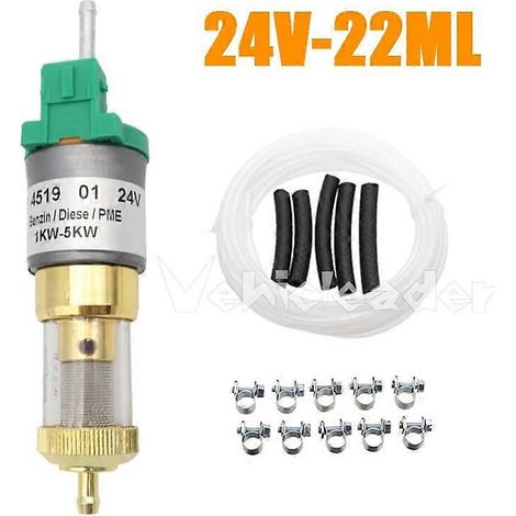 Eberspächer 12V/24V Ultraleiser Kfz-Heizungs-Kraftstoffpumpen-Montagesatz (22 ml/28 ml) mit Schlauchschellen. Kompatibel mit Luft-, Diesel- und Standheizungspumpen. (1/5)