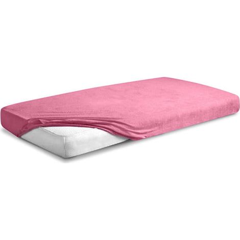 Telo FROTTE PREMIUM con gomma 110x190, 120x200x20, rosa10, MATEX (1/5)