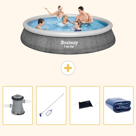 Bestway Bestway Fast Set Ronde - 396x84 cm - 5-pièces S235 (1/5)