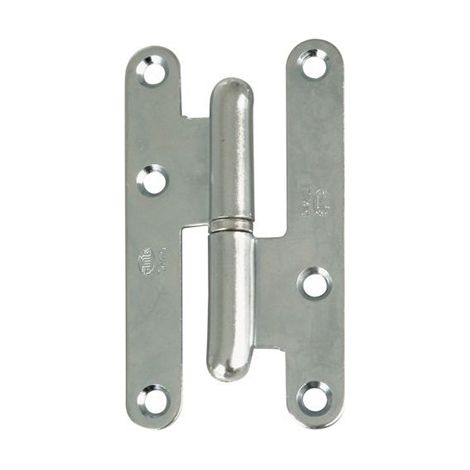 AMIG pernio 405 derecha canto redondo cromo mate , Pernio sin remate con canto redondo.Acero Cromado mate. Tamaño.95 x 52 x 2 mm..Apertura derecha. (1/3)