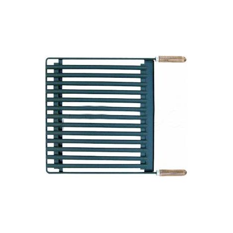 FPLUS parrilla barbac.hierro 60x41 , Parrilla para barbacoa fabricada en hierro

- Acanalda en forma de V que dirigen la grasa a la grasera situada en la parte delantera

- Mangos