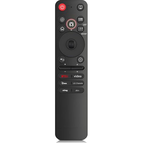 Remplacement pour TV Remote, pour Tous 2019-2025 Web OS TV Magic AI Voice and Pointer Remote Control, Compatible avec Les téléviseurs UHD OLED QNED NanoCell 4K 8K. (1/5)
