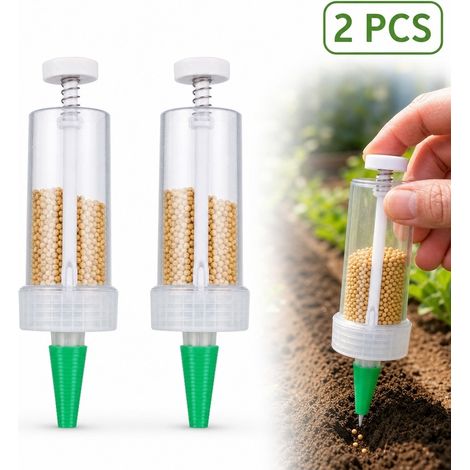 2 Pièces, de Distributeur de Graines Mini Vert Clair, Ajustable, pour Extérieur, Maison (1/5)