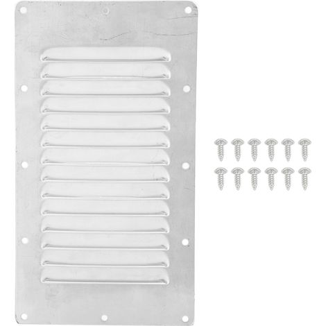 Grille d'aération à persiennes pour bateau, en acier inoxydable 304 antirouille, avec vis de fixation, pour yachts et camping-cars, 230 x 125 mm / 9,1 x 4,9 pouces (1/5)