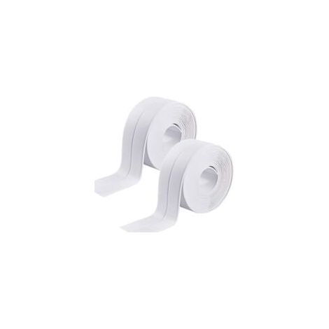 Cinta adhesiva impermeable, tira de sellado autoadhesiva para fregadero de cocina, inodoro, hueco de baño, resistente a la humedad y al moho, tira de PVC blanca para esquinas de pared. (1/4)
