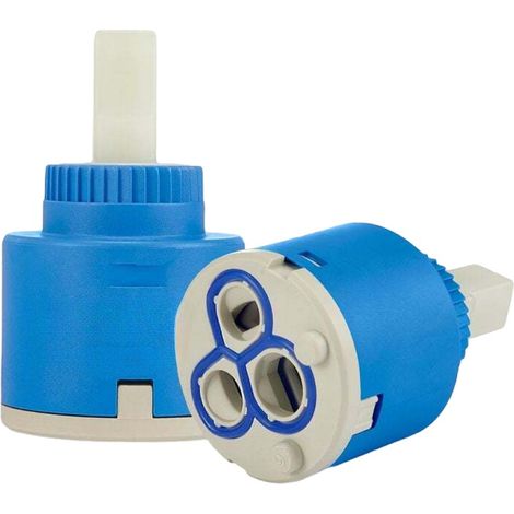 Ensemble de robinet à noyau de valve en forme de piste de course en deux parties - comprenant un noyau de valve de type piste de course espagnole 35, un corps de noyau de valve en céramique de 35 mm, (1/5)