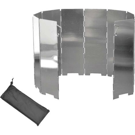 Pare-vent pliable pour réchaud, en aluminium, pour le camping (lot de 10 pièces). (1/5)