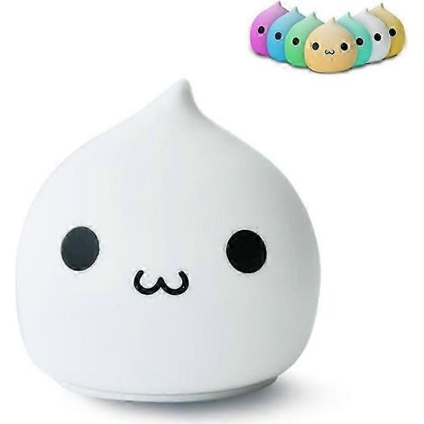 Luz nocturna LED, luces nocturnas a pilas para niños, luz nocturna de silicona suave para niños (1/4)