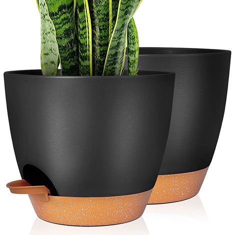 Blumentopf – Blumentopf für den Außenbereich, Set mit 2 Töpfen (1/5)