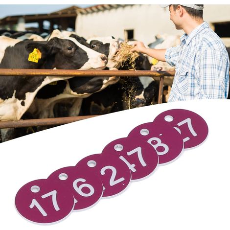 Lotto di 50 etichette numerate per arnie – rotonde – viola A – forniture per apicoltura – apicoltura