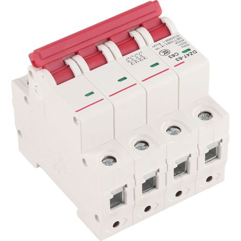 DZ47-63-4P 63A Household AC Miniature Circuit Breaker Air Switch, Voltage 400V, Current 63A, 4-pole (1/5)