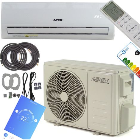 Split Klimaanlage Klimagerät 4in1 12000 BTU Heizfunktion Entfeuchter 3,4kW 56189