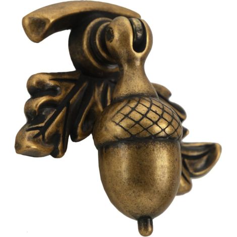 Bouton en Alliage de Zinc de Gland, Poignée de Tiroir, Petit Bouton de Meuble, Couleur Café, pour Cabinet et Bookcase, Style Farmhouse Vintage Moderne, Salon et Dortoir (1/5)