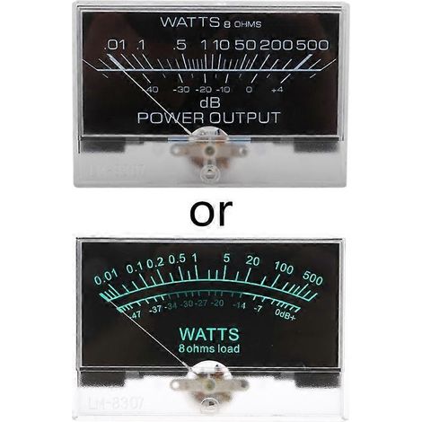VU-mètre 12-16 V avec rétroéclairage, dB-mètre, indicateur de volume audio (1/5)
