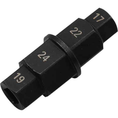 Outil robuste pour axe de roue avant de moto (17 mm, 19 mm, 22 mm, 24 mm). (1/5)