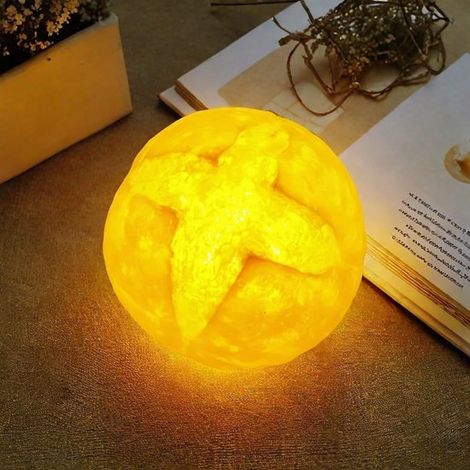 Luce notturna a LED, luce 3D analogica, luce divertente per camera da letto e letto, luce decorativa per la casa a batteria, illuminazione divertente, luce a forma di pane C (1/5)