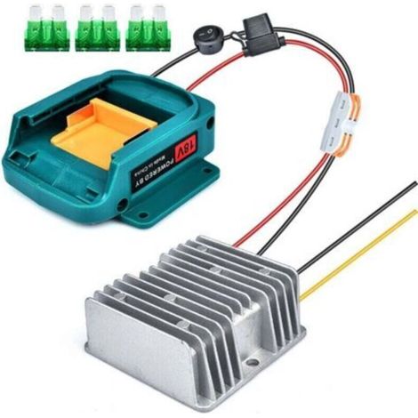 Convient pour Makita 18 V à 12 V DC régulateur Buck adaptateur BL1860/15A 180W (1/4)