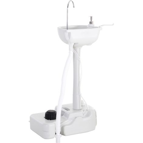 Évier à Main Portable Jardin Extérieur Camping CHIARA gris (1/5)