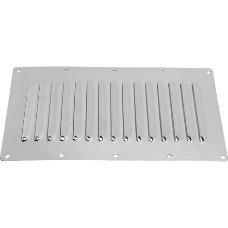 Bouche d'aération marine premium 225x125mm, grille de ventilation en métal inoxydable, résistante à la corrosion, robuste et durable pour bateau (1/5)