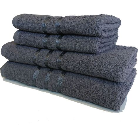 Ensemble 3 Serviettes 50 x 90 cm -  Gris