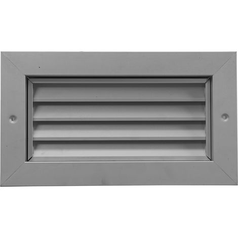 Grille de transfert anti-vue alu contre cadre D500 x 200mm S&P 850994